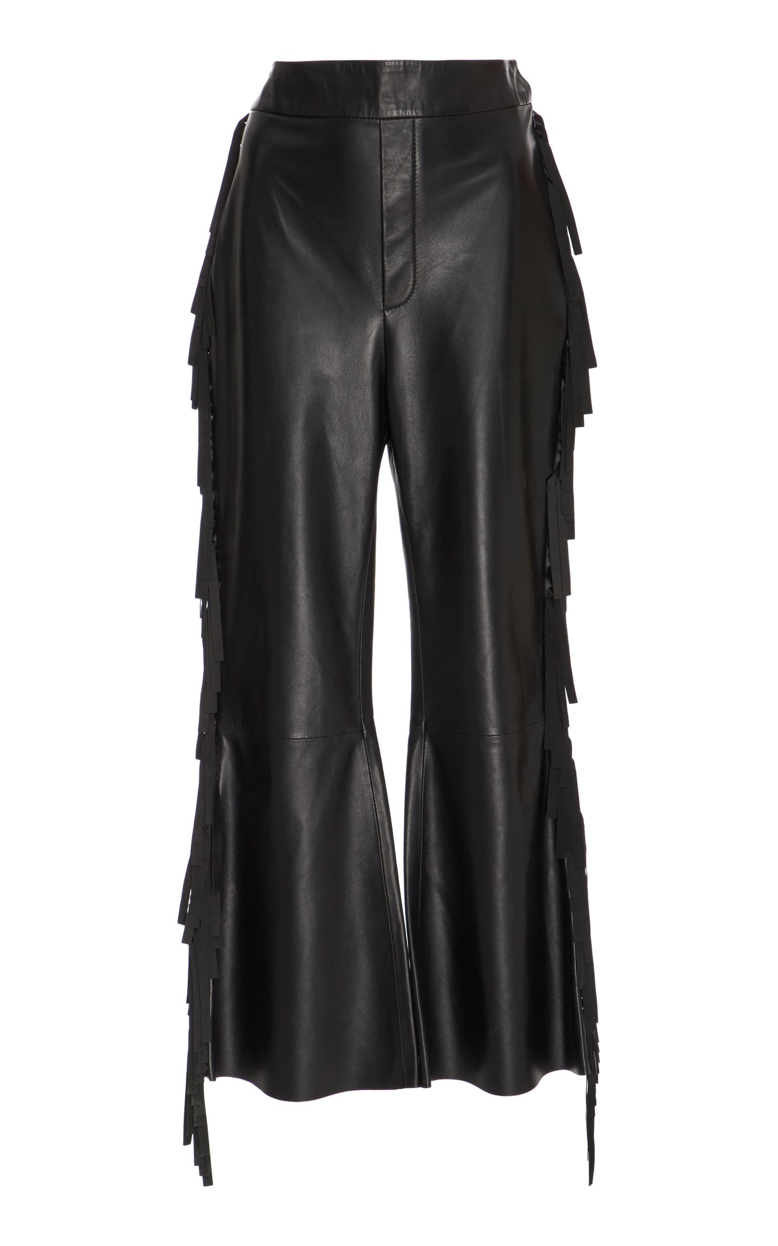 Ellery Tomahawk Fringed Leather Pant