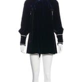 Gucci Velvet Dress With Embellished Trims — image 1