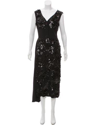Prada Sequin Paillette Evening Dress