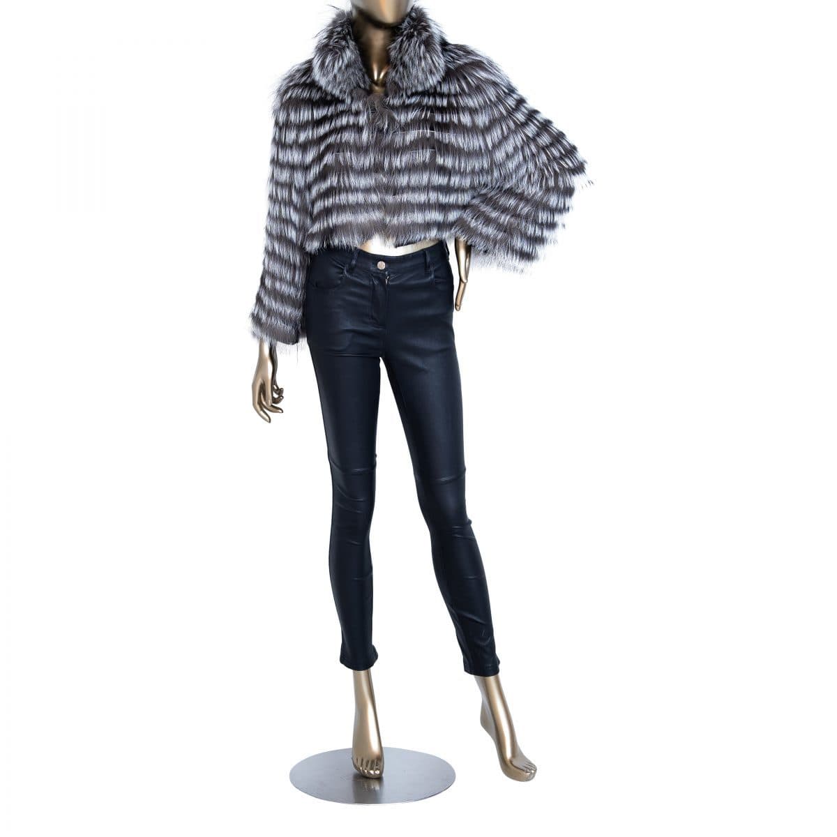 Edward Lowell Cropped Fox Fur Jacket