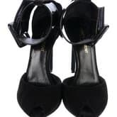 Saint Laurent Black Suede D'orsay Pumps — image 2
