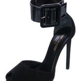 Saint Laurent Black Suede D'orsay Pumps — image 3