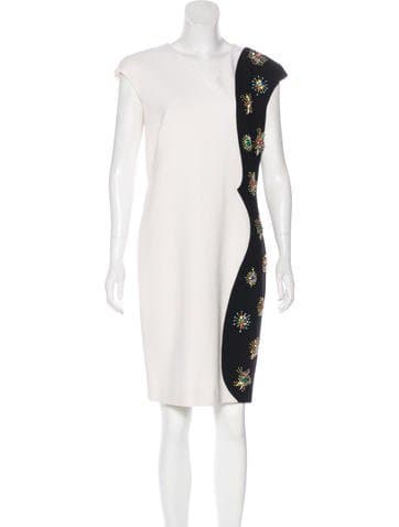 Emilio Pucci Embellished Virgin Wool Dress