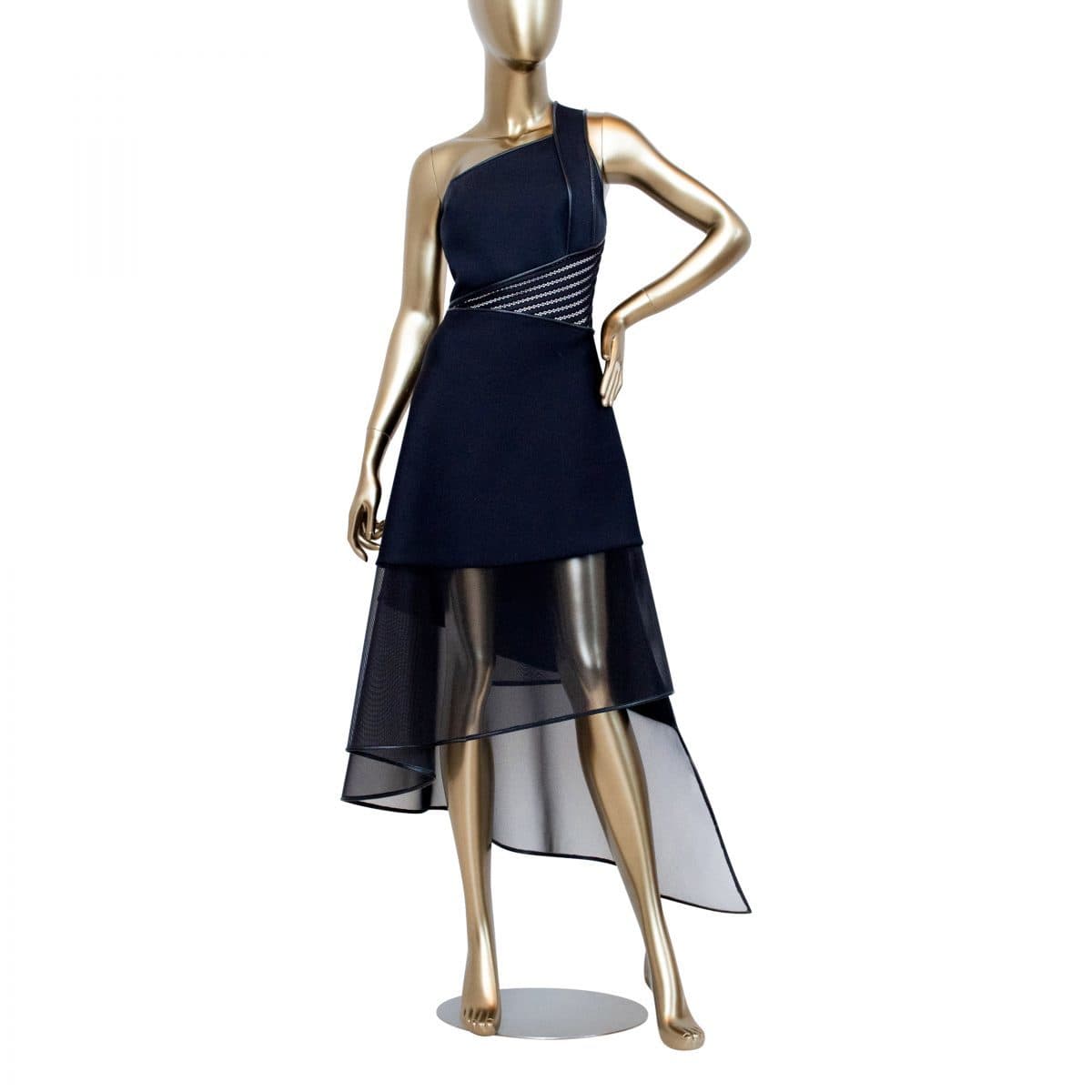 David Koma Asymmetrical Paneled Dress