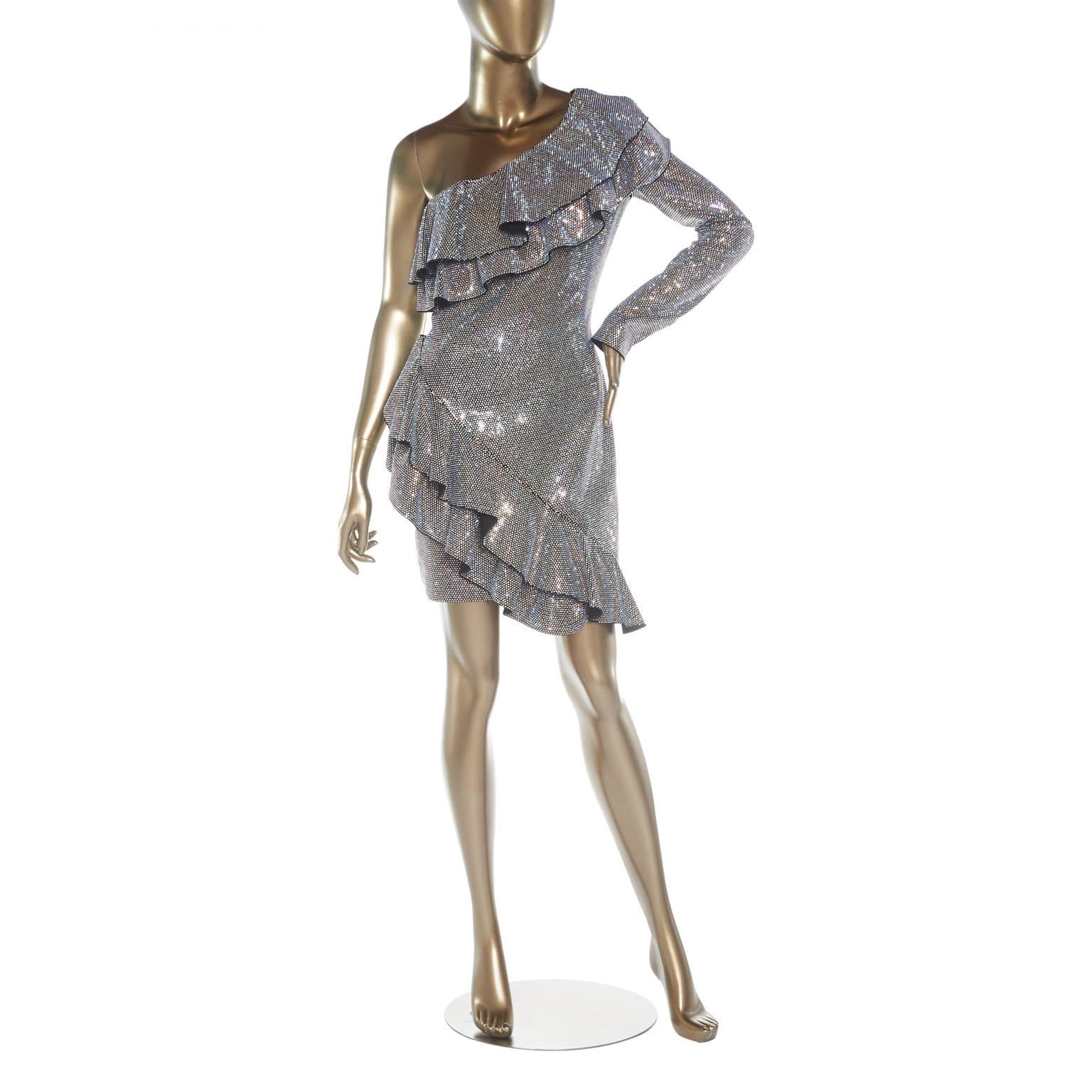 Balmain Rhinestone Mini Dress