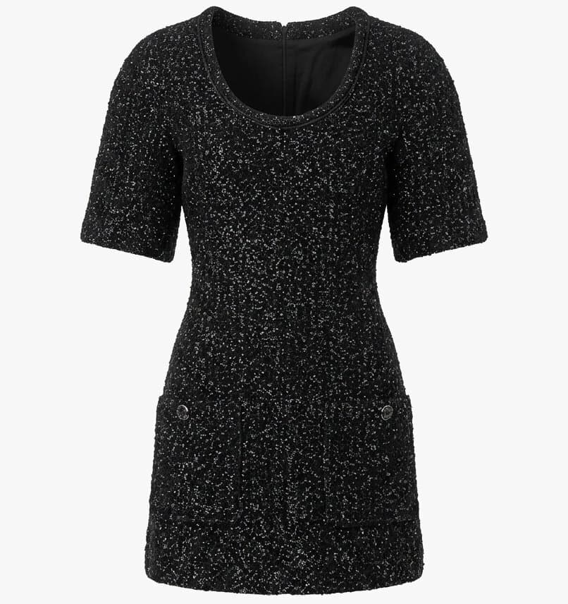 Chanel Textured Scoop Neck Tunic