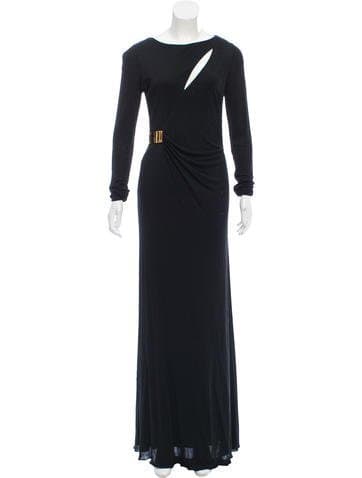 Emilio Pucci Long Sleeve Jersey Gown