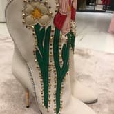 Gucci Creme Flower Boots — image 1