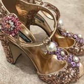 Dolce & Gabbana Pink Sequins Diamond Flower — image 1
