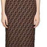 Fendi Jacquard-knit Fitted Dress — image 1