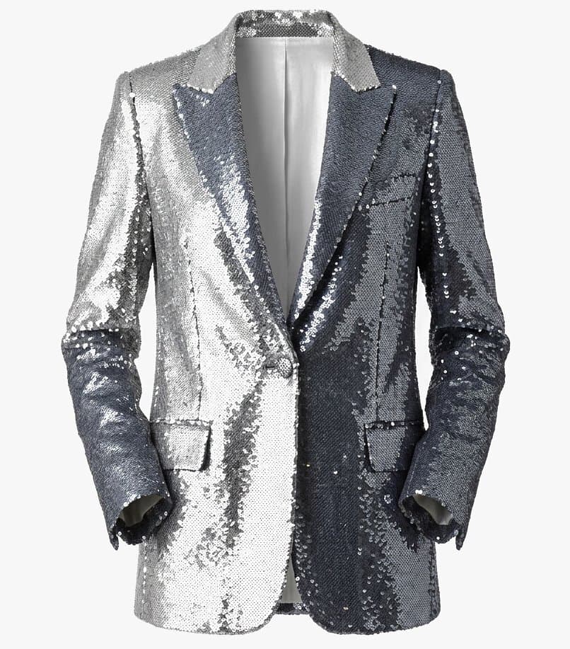 Chanel Sequin Notch-lapel Blazer