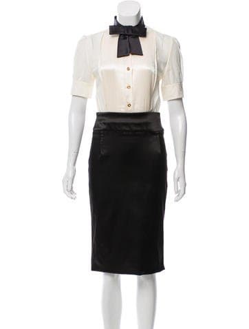 Dolce & Gabbana Two-tone Midi Dress