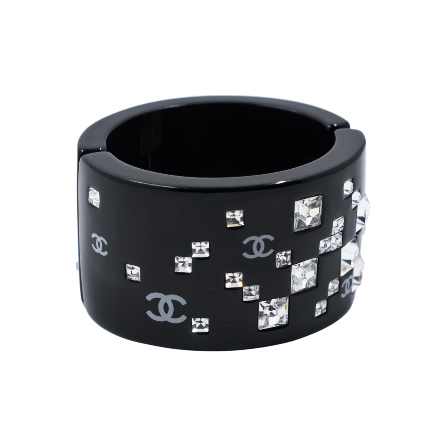 Chanel Logo Crystal Cuff
