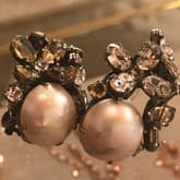 Iradj Moini Diamonds And Pearl Clip On Earrings — image 1