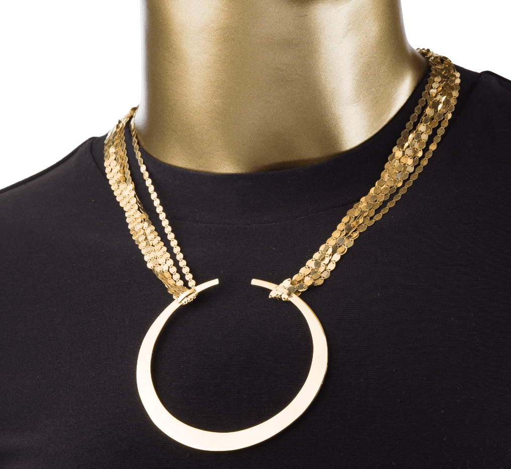 Lana Gold Center Loop Necklace