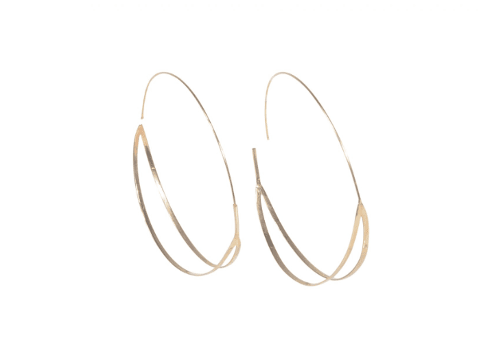 Lana Gold Double Hoop Earrings