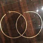 Lana Gold Diamond Pattern Hoop — image 1