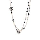 Chanel Long Black And White Pearl Necklace — image 1