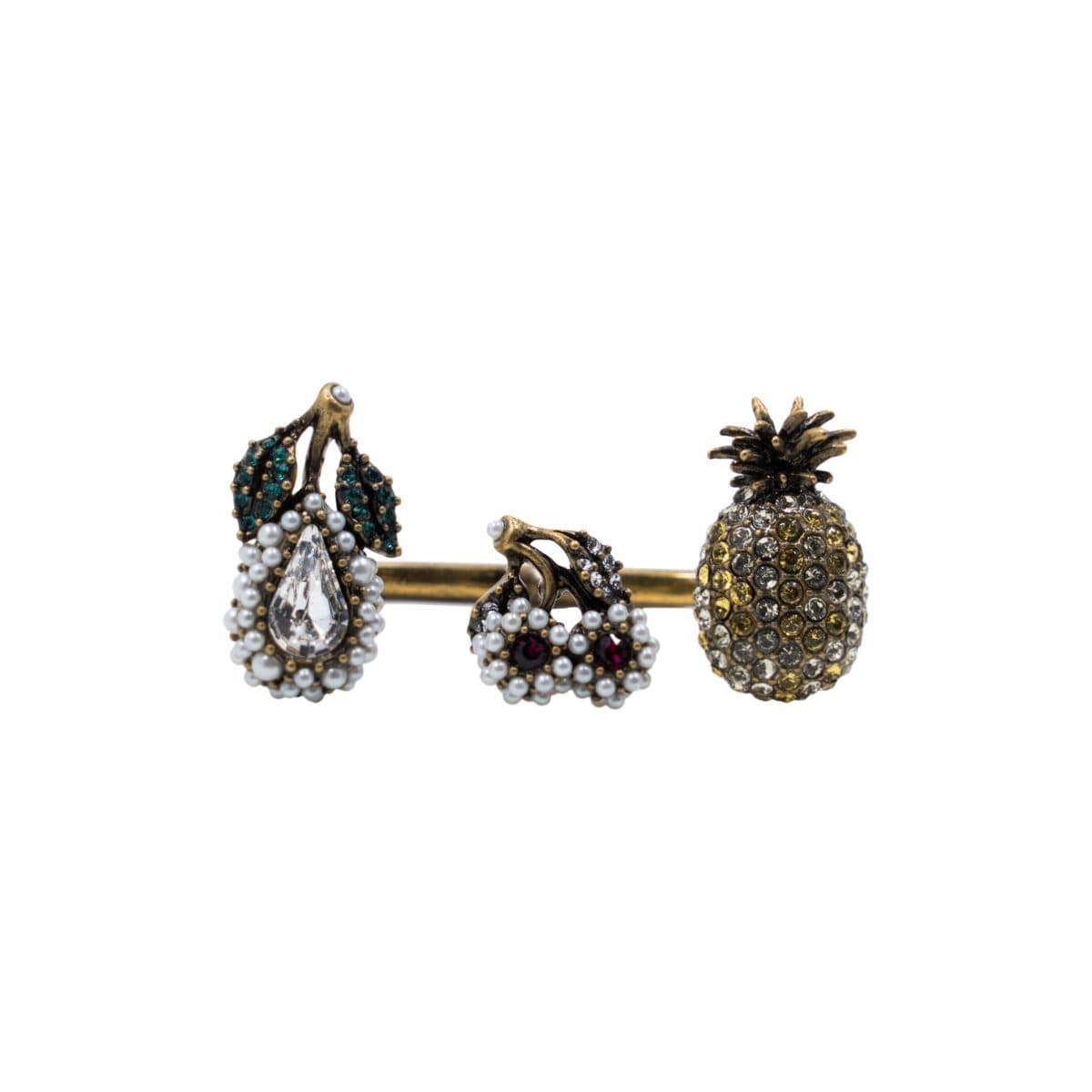 Gucci Two Finger Ring Pineapple Cherry Pear