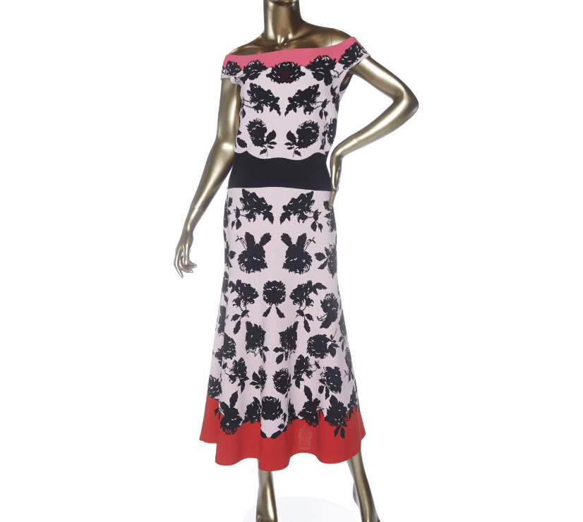 Alexander Mcqueen Knit Floral Jacquard Dress