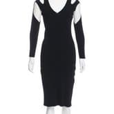Alexander Mcqueen Cutout-accented Midi Dress — image 1