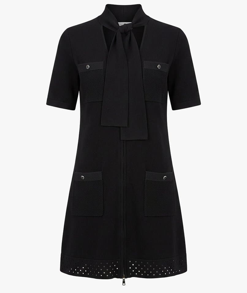 Chanel 2015 Mini Knit Black Dress