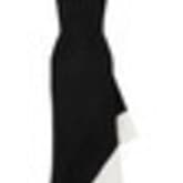 Galvan Aurora Two-tone Stretch-knit Midi Dress — image 1
