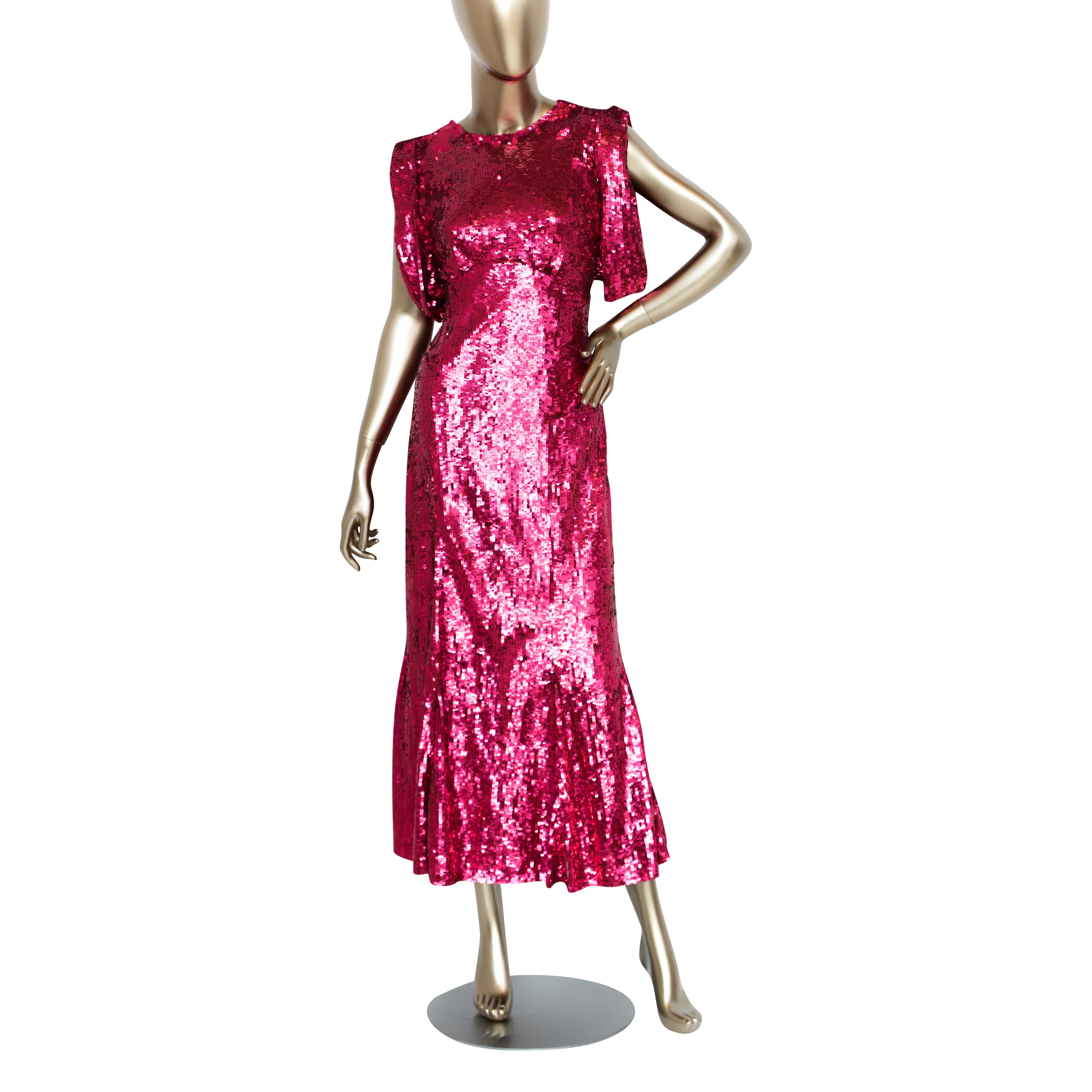 The Attico Sequin Midi Dress