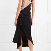 Roland Mouret Sequin-embellished Silk-georgette Midi Dress — image 1