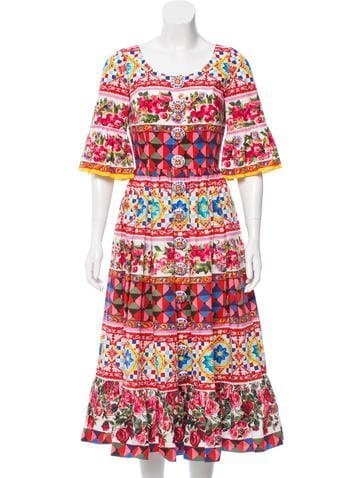 Dolce & Gabbana 2017 Mambo Print Dress
