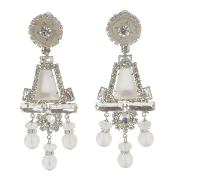 Vintage Lawrence Vrba Frost Earrings