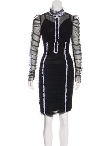 Dolce & Gabbana Ruched Midi Dress