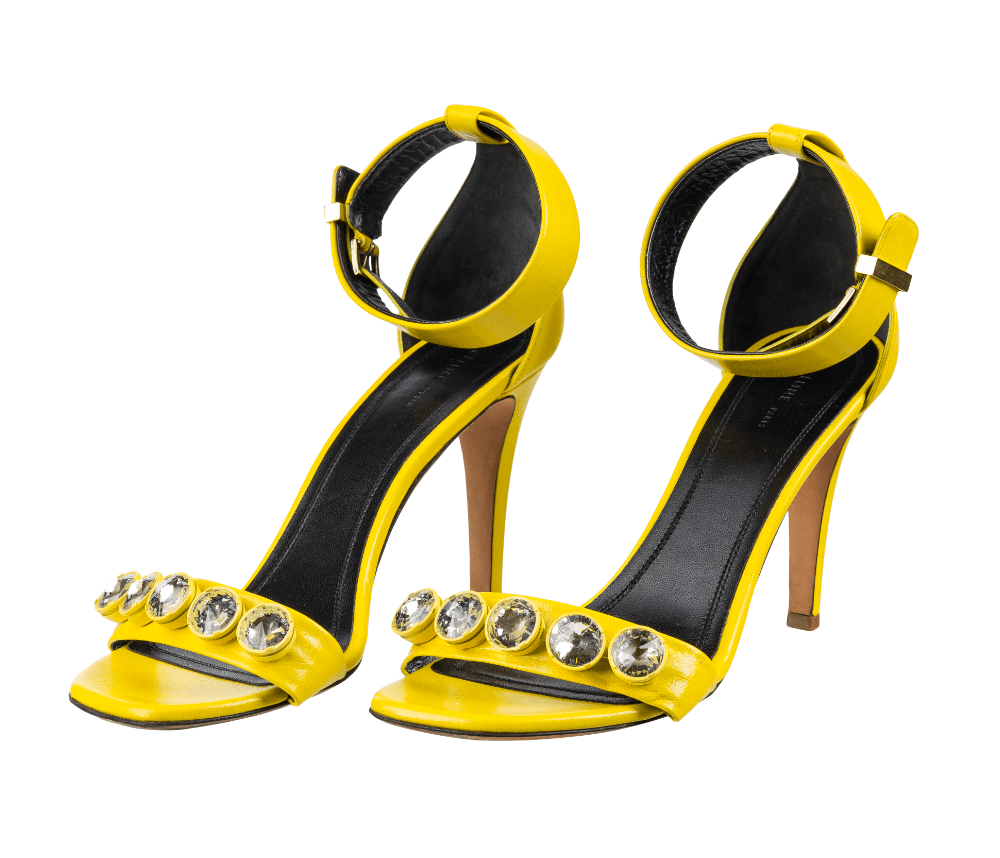 Céline Embellished Ankle-strap Sandals