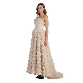Oscar De La Renta Strapless Silk Gown — image 7