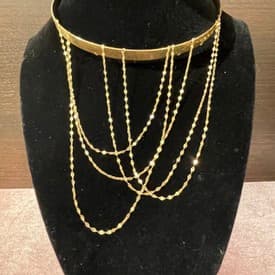 Lana Gold Layered Choker With Chains — image 2