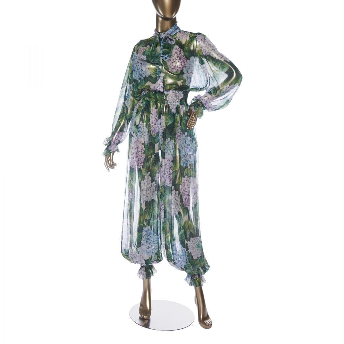 Dolce & Gabbana Hydrangea Print Jumpsuit