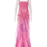 Valentino Embellished Ruffle Two-tone Gown — image 1