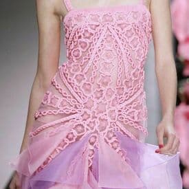 Valentino Embellished Ruffle Two-tone Gown — image 3