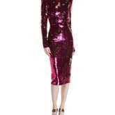 Alexandre Vauthier Sequined Long-sleeve Open-back Cocktail Dress — image 1
