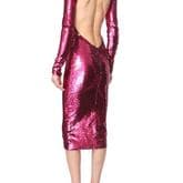 Alexandre Vauthier Sequined Long-sleeve Open-back Cocktail Dress — image 2