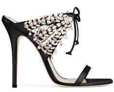 Giuseppe Crystal-embellished Satin Sandals