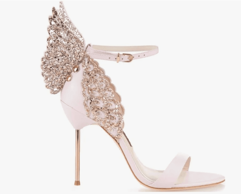 Sophia Webster Evangeline Angel Wing Sandals, Pink Glitter