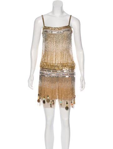 Jenny Packham Sleeveless Cocktail Dress