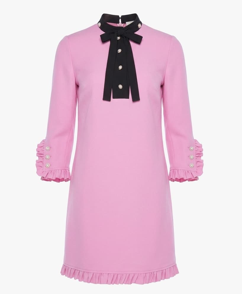 Gucci 2016 Silk & Wool Cocktail Dress