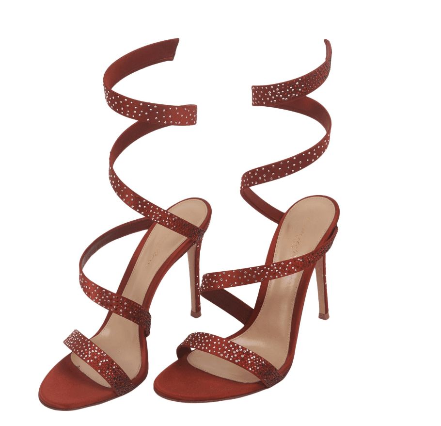 Gianvito Rossi Women Opera 105 Satin Sandals Satin Open Toe Satin-