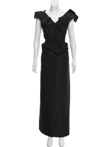 Carolina Herrera Silk Evening Dress