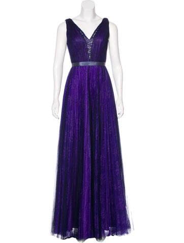 Monique Lhuillier Lace Evening Gown