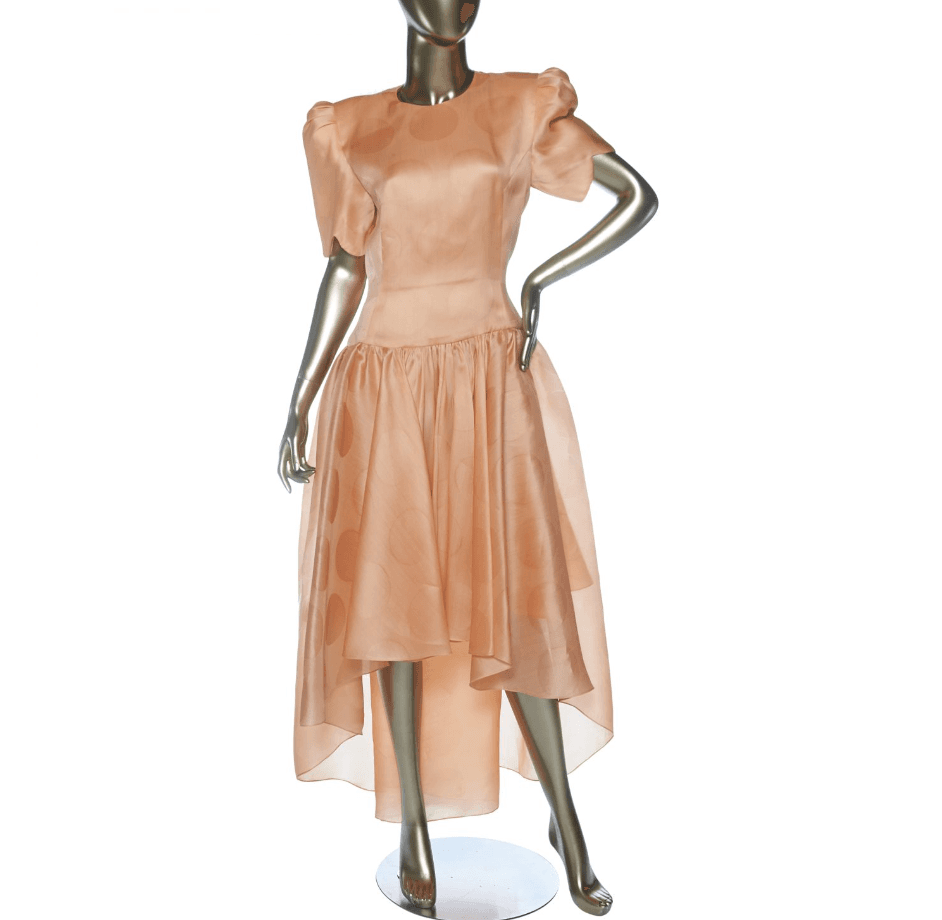 Carolina Herrera Polka Dot Evening Dress
