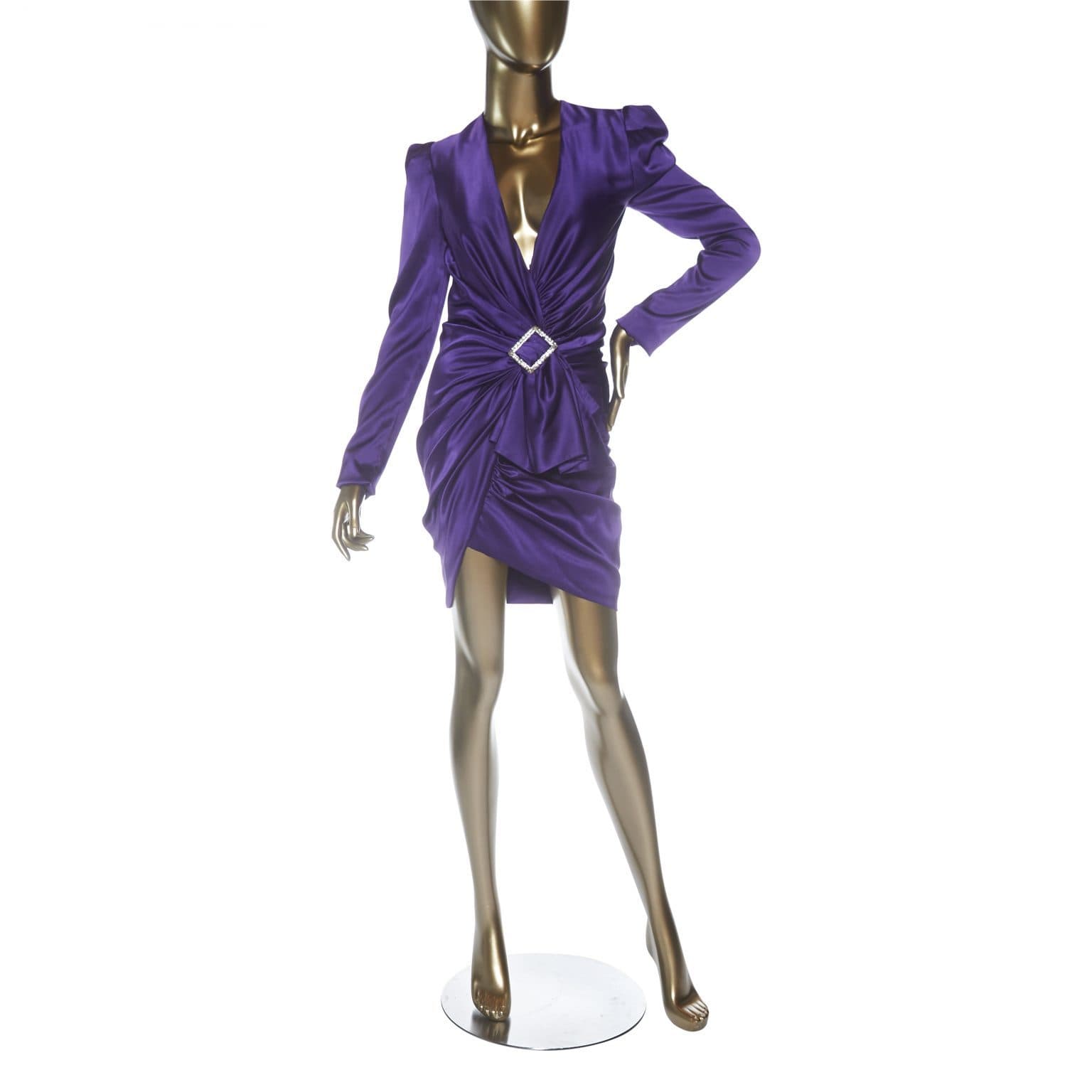 Alexandre Vauthier Purple Dress
