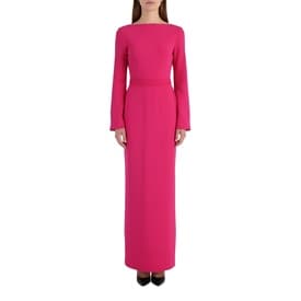 Brandon Maxwell Fuchsia Waterfall Back Gown — image 4